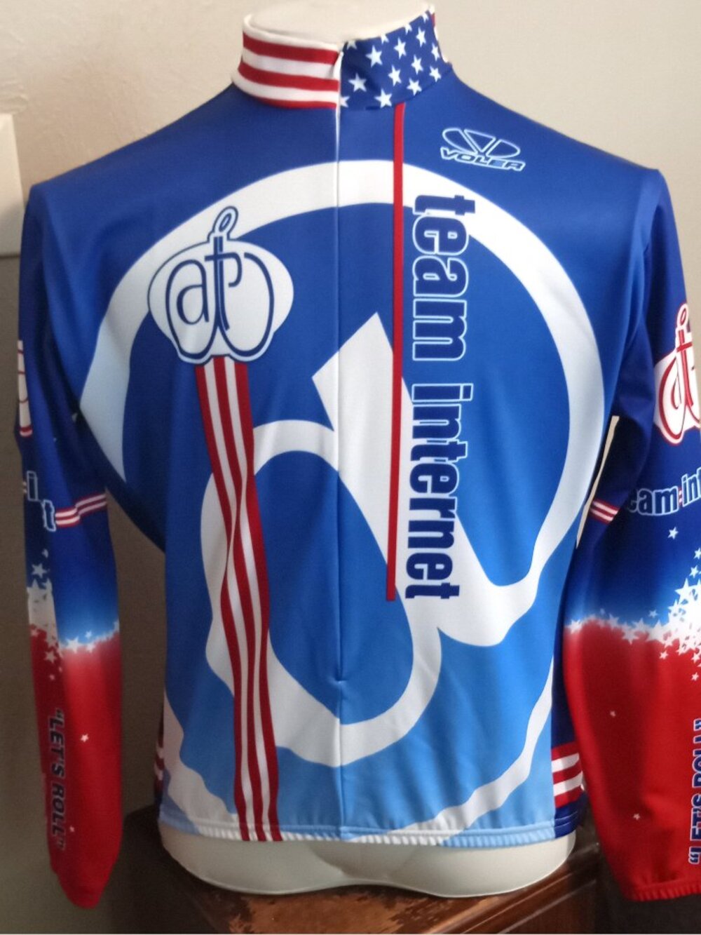 2XL Vintage Collectible 9/11 Cycling Jersey 2001 Team Internet "Let's Roll"